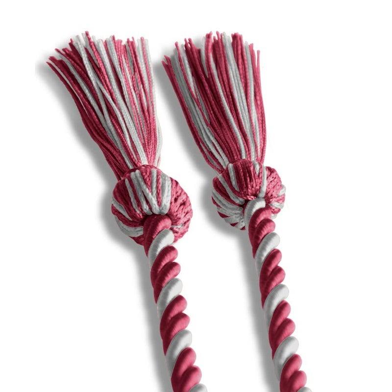 Endea Graduation Single Honor Cord Two-Color (Maroon/Silver) - Image 4
